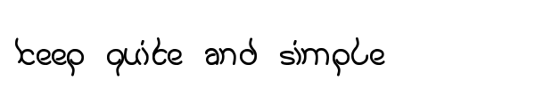 Keep quite and simple font preview